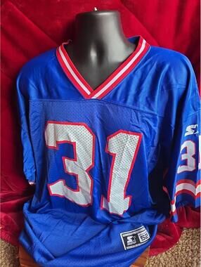 Vintage VTG Jason Sehorn #31 New York Giants Starter Jersey (Adult 52/XL) Blue